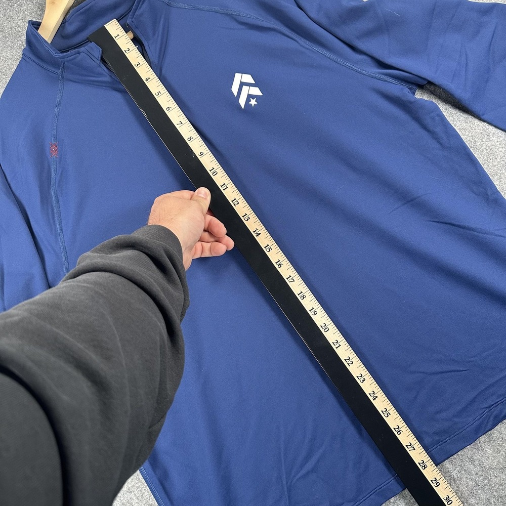 Rhone Pullover Mens XL Blue Session Quarter Zip Performance Athletic‎ Style - Picture 5 of 13